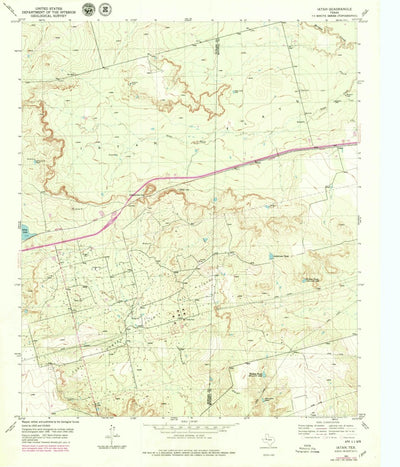 United States Geological Survey Iatan, TX (1951, 24000-Scale) digital map