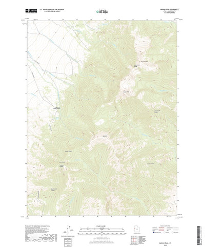 United States Geological Survey Ibapah Peak, UT (2020, 24000-Scale) digital map