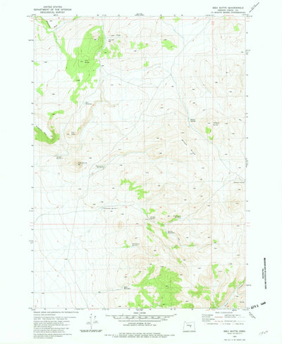 United States Geological Survey Ibex Butte, OR (1981, 24000-Scale) digital map