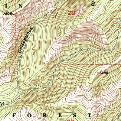 United States Geological Survey Ibex Mountain, MT (1951, 24000-Scale) digital map