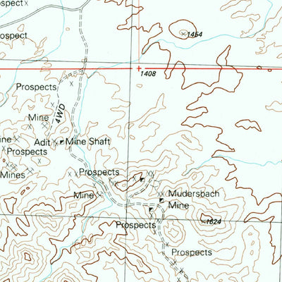 United States Geological Survey Ibex Peak, AZ (1990, 24000-Scale) digital map