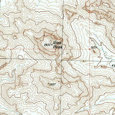 United States Geological Survey Ibex Peak, AZ (1990, 24000-Scale) digital map