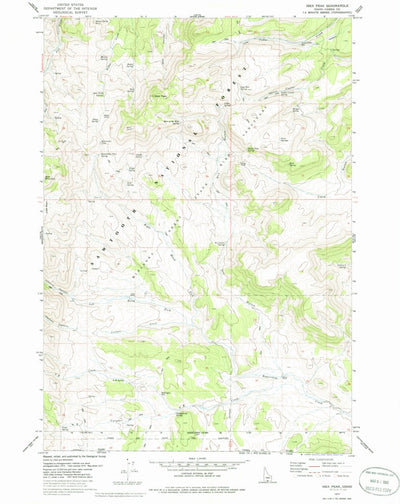United States Geological Survey Ibex Peak, ID (1977, 24000-Scale) digital map