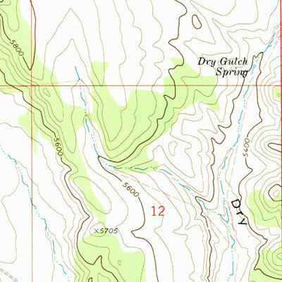 United States Geological Survey Ibex Peak, ID (1977, 24000-Scale) digital map
