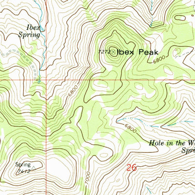 United States Geological Survey Ibex Peak, ID (1977, 24000-Scale) digital map