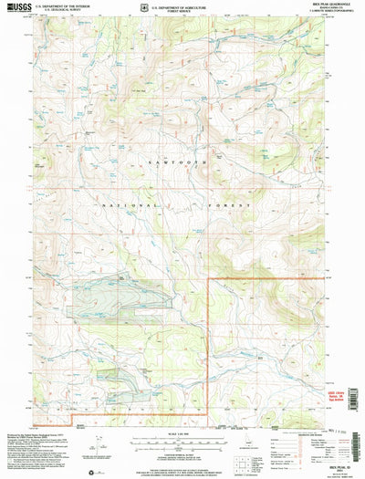 United States Geological Survey Ibex Peak, ID (2001, 24000-Scale) digital map