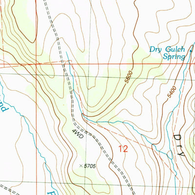 United States Geological Survey Ibex Peak, ID (2001, 24000-Scale) digital map