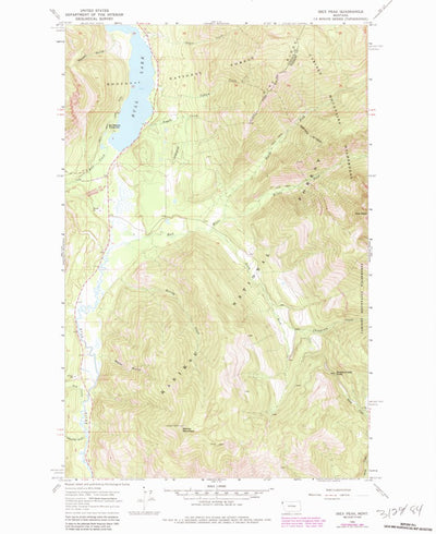United States Geological Survey Ibex Peak, MT (1966, 24000-Scale) digital map