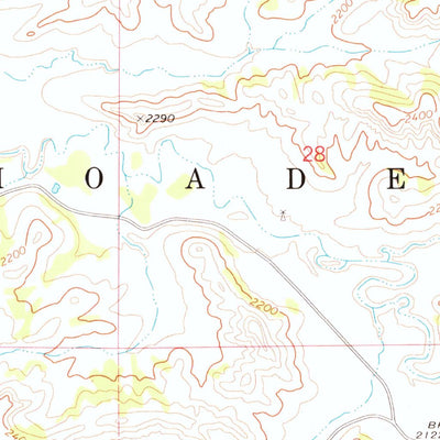 United States Geological Survey Ice Box Canyon, ND (1974, 24000-Scale) digital map