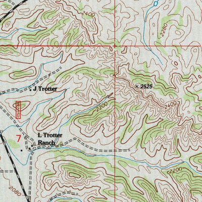 United States Geological Survey Ice Box Canyon, ND (1997, 24000-Scale) digital map