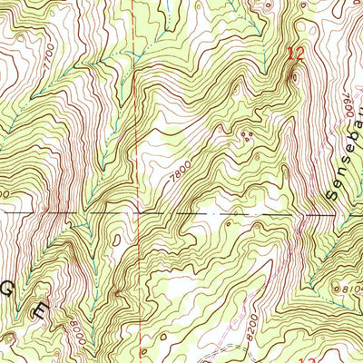 United States Geological Survey Ice Cave Mountain, WY (1960, 24000-Scale) digital map