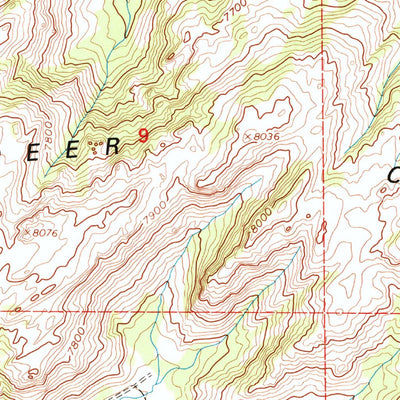 United States Geological Survey Ice Cave Mountain, WY (1992, 24000-Scale) digital map