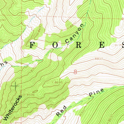 United States Geological Survey Ice Cave Peak, UT (1965, 24000-Scale) digital map