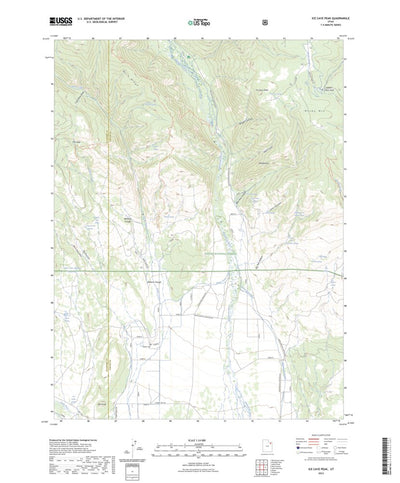 United States Geological Survey Ice Cave Peak, UT (2023, 24000-Scale) digital map
