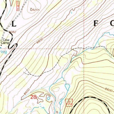 United States Geological Survey Ice Creek, WY (1993, 24000-Scale) digital map