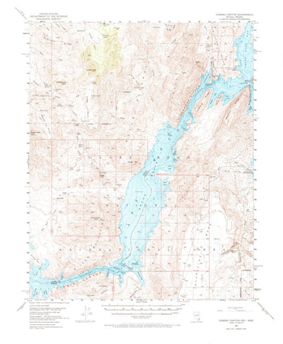 United States Geological Survey Iceberg Canyon, NV-AZ (1953, 62500-Scale) digital map