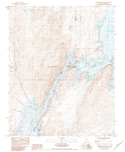 United States Geological Survey Iceberg Canyon, NV-AZ (1983, 24000-Scale) digital map
