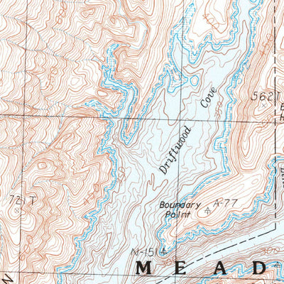United States Geological Survey Iceberg Canyon, NV-AZ (1983, 24000-Scale) digital map