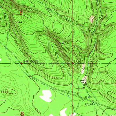 United States Geological Survey Icehouse Creek, ID (1965, 24000-Scale) digital map