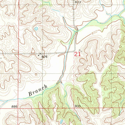 United States Geological Survey Iconium, IA (1982, 24000-Scale) digital map