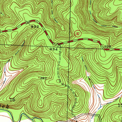 United States Geological Survey Iconium, MO (1940, 24000-Scale) digital map