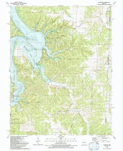 United States Geological Survey Iconium, MO (1991, 24000-Scale) digital map