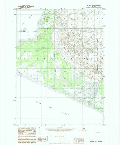 United States Geological Survey Icy Bay D-1, AK (1985, 63360-Scale) digital map