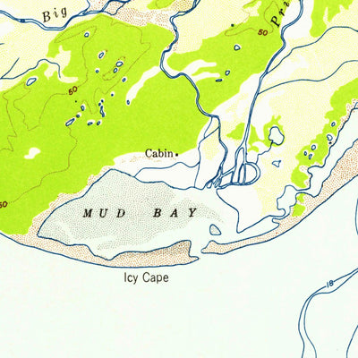 United States Geological Survey Icy Bay D-2 And D-3, AK (1948, 63360-Scale) digital map