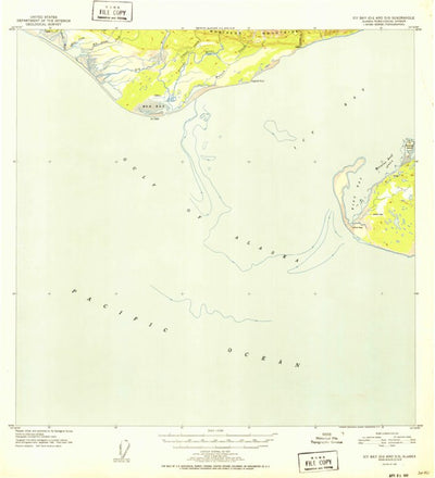 United States Geological Survey Icy Bay D-2 And D-3, AK (1951, 63360-Scale) digital map