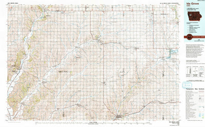 United States Geological Survey Ida Grove, IA (1985, 100000-Scale) digital map