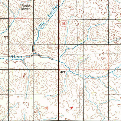 United States Geological Survey Ida Grove, IA (1985, 100000-Scale) digital map