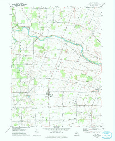 United States Geological Survey Ida, MI (1972, 24000-Scale) digital map