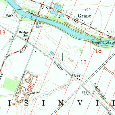 United States Geological Survey Ida, MI (1972, 24000-Scale) digital map