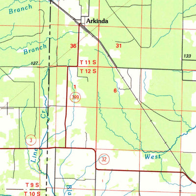 United States Geological Survey Idabel, OK-AR-TX (1986, 100000-Scale) digital map