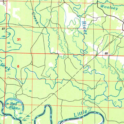 United States Geological Survey Idabel, OK-AR-TX (1986, 100000-Scale) digital map