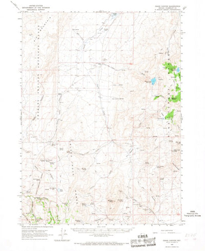 United States Geological Survey Idaho Canyon, NV (1965, 62500-Scale) digital map