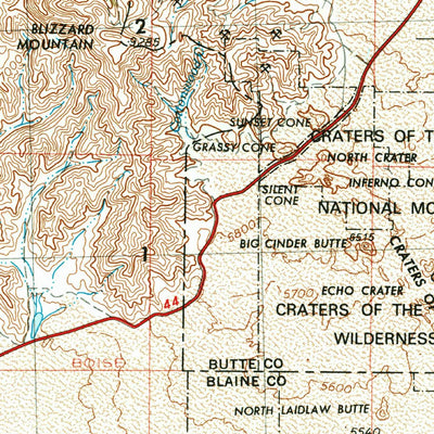 United States Geological Survey Idaho Falls, ID (1955, 250000-Scale) digital map