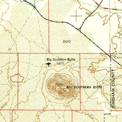 United States Geological Survey Idaho Falls, ID (1958, 250000-Scale) digital map