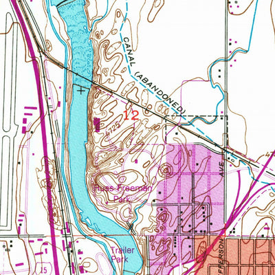 United States Geological Survey Idaho Falls North, ID (1948, 24000-Scale) digital map