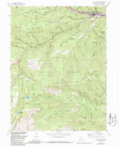 United States Geological Survey Idaho Springs, CO (1957, 24000-Scale) digital map