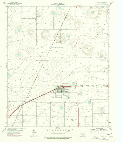 United States Geological Survey Idalou, TX (1965, 24000-Scale) digital map