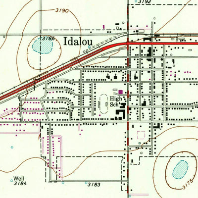 United States Geological Survey Idalou, TX (1965, 24000-Scale) digital map