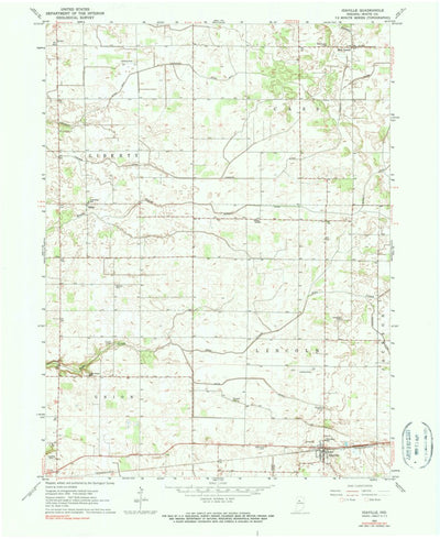 United States Geological Survey Idaville, IN (1962, 24000-Scale) digital map