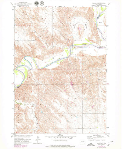 United States Geological Survey Ideal NE, SD (1951, 24000-Scale) digital map