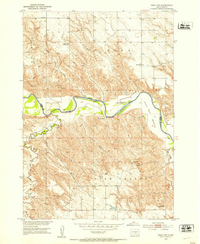United States Geological Survey Ideal NW, SD (1951, 24000-Scale) digital map