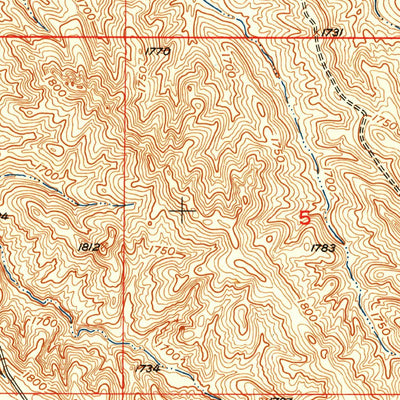 United States Geological Survey Ideal NW, SD (1951, 24000-Scale) digital map