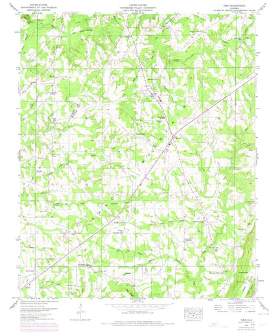 United States Geological Survey Ider, AL (1946, 24000-Scale) digital map