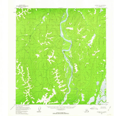 United States Geological Survey Iditarod A-1, AK (1954, 63360-Scale) digital map