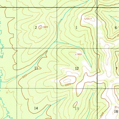 United States Geological Survey Iditarod B-1, AK (1954, 63360-Scale) digital map