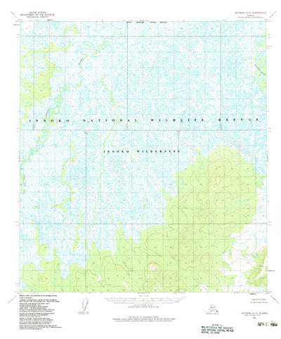 United States Geological Survey Iditarod D-5, AK (1954, 63360-Scale) digital map